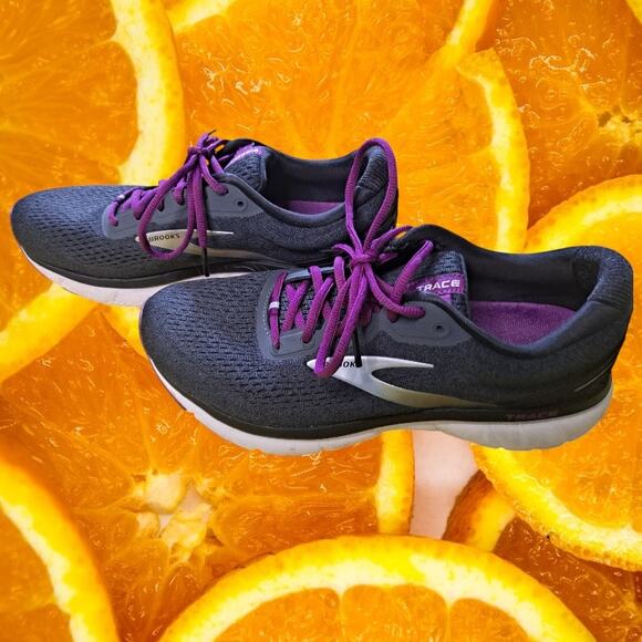 Brooks Trace 1 Running Shoes Sneaker Blue and Purple Size 10 - Picture 1 of 8